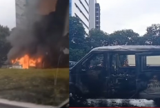 Mobil Listrik DFSK Hangus Terbakar di Tol JORR, Ini Lokasi dan Kronologinya