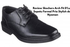 Skechers Arch Fit D'Lux Men's Training Shoes: Sepatu Oxford Elegan, Kenyamanan Modern buat Aktivitas Formal