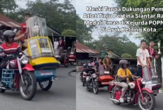 Atlet Tinju PERTINA Siantar Peraih 3 Emas Diarak Naik Bentor Keliling Kota Meski Tanpa Dukungan Pemko