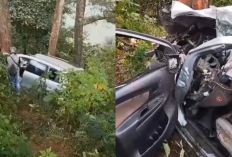 Tragis! Avanza Rem Blong Masuk Jurang Cangar-Pacet, 1 Tewas dan 4 Luka-Luka