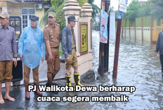 Curah Hujan Tinggi Bencana Mengancam, PJ Walikota Ini Meninjau Lokasi Potensi Banjir