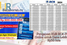 Pengajuan KUR BCA 2024, Pinjaman Rp50 Juta dengan bunga 0.5 persen, Yuk Cek Cicilan Per Bulannya Disini 