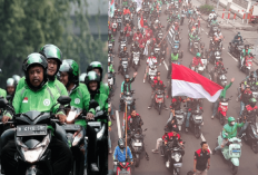 Ojol Ngamuk! Ribuan Driver Tumpah Ruah di Lapangan Banteng, Desak Aplikator Potong Cuma 10 Persen