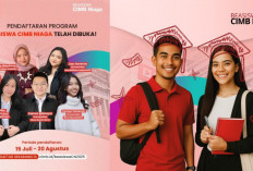 Beasiswa CIMB Niaga 2025 Dibuka hingga 20 Agustus 2025, Segera Daftar dan Cek Syaratnya di Sini!