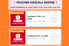 Cuma yang Klik Tombol Ini Bisa Klaim 9 Kode Voucher Shopee, Diskon Rp136 Ribu Semua Produk dan Cashback 15K