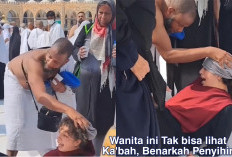 Prihatin! Jerit Tangis Wanita ini Tak Bisa Lihat Ka'bah Meski Berdiri di Depannya, Kok Bisa?