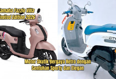 Yamaha Fazzio Villa Limited Edition 2026: Motor Skutik Bergaya Retro dengan Sentuhan Sporty dan Elegan