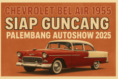 Ikon Retro Amerika, Chevrolet Bel Air 1955 Mesin V8 Legendaris Siap Bikin Heboh Palembang AutoShow 2025