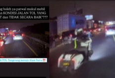 Berulah Lagi! Viral Video Patwal Pukul Sebuah Mobil di Jalan Tol Tangerang Saat Macet