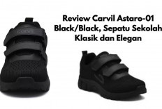 Carvil Astaro-01 Black/Black: Sepatu Sekolah Formal yang Rapi, Nyaman, Klasik dan Elegan