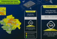 Peringatan Dini! Hujan Lebat dan Angin Kencang Menerjang Sumsel, Ini Prakiraan BMKG....