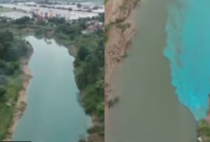 Viral! Sungai Citarum Tiba-Tiba Berwarna Biru, Warganet Heboh Cari Penjelasan