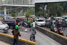 Viral Aksi Mobil Lawan Arah dan Tabrak Sejumlah Kendaraan di Gunung Sahari Jakpus, Berakhir Dikepung Massa