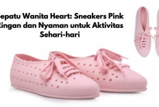 Sepatu Wanita Heart: Sneakers Pink Ringan, Nyaman dan Stylish untuk Aktivitas Dinamis Harga Terjangkau