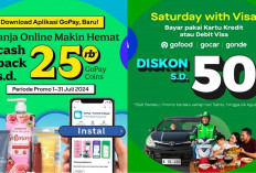 Cek 16 Kode Promo Gojek Hari ini 26 Juli 2024: Diskon Rp500 Ribu Tagihan, GoRide 50 Persen, GoFood Rp25 Ribu