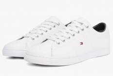Tommy Hilfiger Essential Court Trainer: Sneakers Putih Minimalis yang Selalu Stylish di Segala Kesempatan