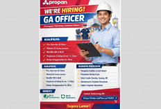 Lowongan Kerja GA Officer Palembang 2026 di Propan Raya, Gaji Menarik dan Banyak Bonusnya!