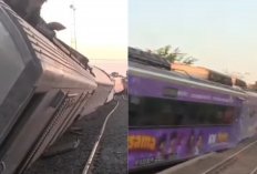 Tragedi di Rel! 5 Gerbong KA Argo Bromo Anggrek Anjlok di Subang