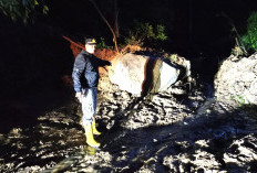 Longsor di Tajung Sakti, Bengkulu Selatan - Pagaralam Lumpuh, Apesnya Alat Berat Rusak