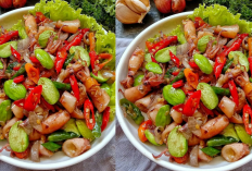 Lauk Rumahan Paling Mantap! Resep Tumis Cumi Asin Pete Sederhana tapi Super Lezat