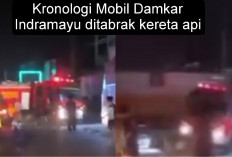 Mogok di Perlintasan, Mobil Damkar Ringsek Ditabrak Kereta Api di Indramayu, Ini Kronologinya