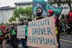 Aksi Protes Pengemudi Online Memanas, Kemenaker Desak Aplikator Beri THR, Begini Jawabannya