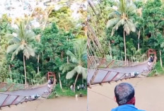 Jembatan Gantung Sukabumi Tiba-tiba Ambruk Saat Dilintasi Warga, 3 Korban Jatuh ke Sungai