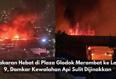 Ganas! Kebakaran Hebat di Plaza Glodok Merambat ke Lantai 9, Damkar Kewalahan Api Sulit Dijinakkan