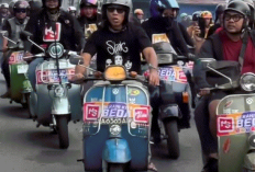 Ribuan Mata Tertuju di Palembang! Skuteris Riding Bareng Kaka Slank dari Kambang Iwak ke Jakabaring