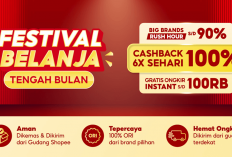SPESIAL 5 Kode Voucher Shopee Festival Belanja Tengah Bulan: Diskon Rp250 Ribu, Potongan Harga Murah 10 Persen