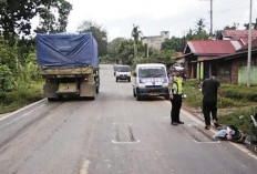 Kecelakaan di Muba, Motor 'Cium Pantat' Tronton, Penumpang yang Masih Balita Tewas Dengan Luka di Kepala