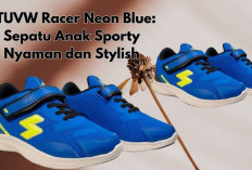 STUVW Racer Neon Blue: Sepatu Anak Sporty dengan Desain Neon Stylish, Ringan dan Super Nyaman