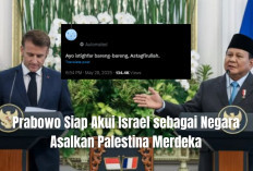 Depan Macron, Prabowo Siap Akui Israel Jadi Negara Asalkan Palestina Merdeka, Netizen: Ayo Istighfar Bareng!