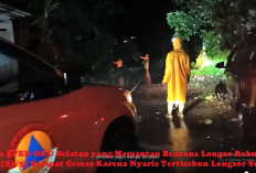 Longsor dan Banjir Bandang di OKU Selatan, Petugas BPBD Nyaris Tertimbun Longsor Susulan