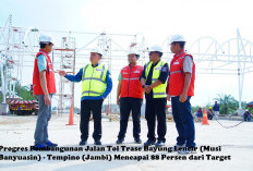 Pembangunan Jalan Tol Bayung Lencir - Tempino Hampir Selesai, Yakin Dampak Dari Sektor Ini akan Besar