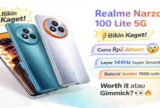 Gak Masuk Akal! Realme Narzo 100 Lite 5G Punya Layar 144Hz dan Baterai 7000mAh di Harga Murah