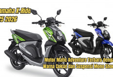 Review Yamaha X-Ride 125 2026, Motor Matic Adventure Terbaru dengan Warna Coklat dan Suspensi Mono Shock