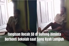 Viral Tangisan Bocah SD di Sulteng Diminta Berhenti Sekolah saat Sang Ayah Lumpuh, Polisi Beri Bantuan