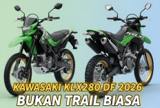 Bukan Trail Biasa! Kawasaki KLX230 DF 2026 Sudah Tubeless dan Lebih Modern Bisa Connect ke HP
