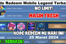 24 Kode Redeem ML Terbaru Hari Ini, Senin 25 Maret 2024, Dapatkan Hadiah Special Ramadhannya Sekarang...