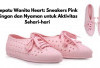 Sepatu Wanita Heart: Sneakers Pink Ringan, Nyaman dan Stylish untuk Aktivitas Dinamis Harga Terjangkau