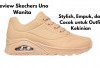 Skechers Uno Women’s Sneakers: Sepatu Fashionable &  Nyaman dengan Teknologi Skech-Air,Worth It untuk Fashion?