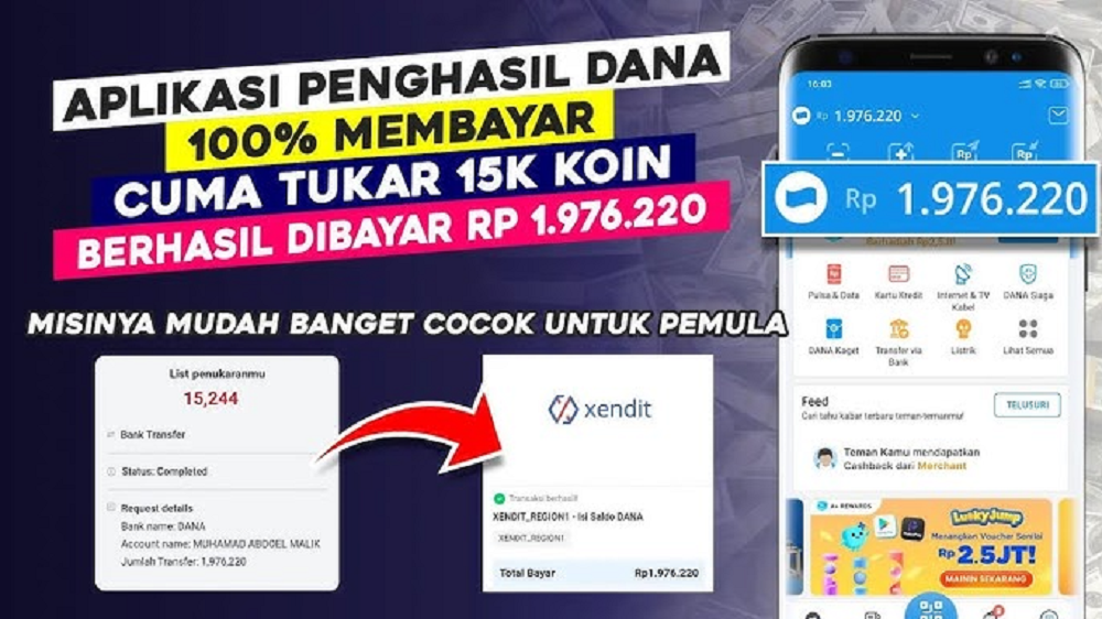 Link Aplikasi Penghasil Saldo DANA Dapat Rp100 Ribu Rupiah Setiap Harinya Lho