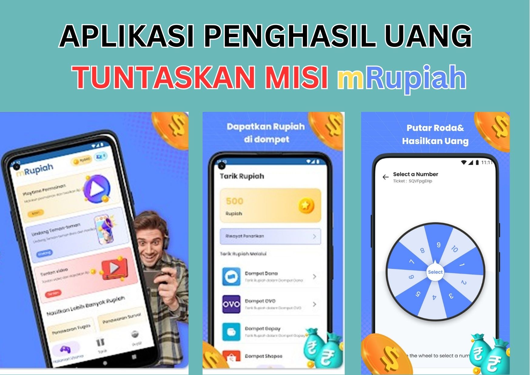 BARU Game mRupiah Penghasil Duit Langsung Bisa Dapat Rp350 Ribu Tanpa Undang Teman