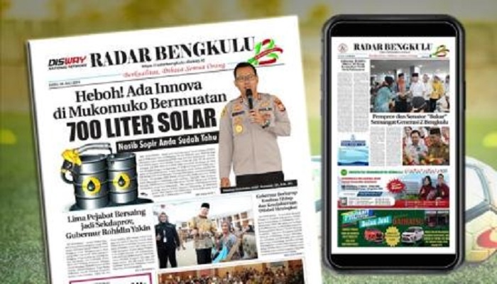 Koran Radar Bengkulu Edisi Rabu, 26 Juli 2023