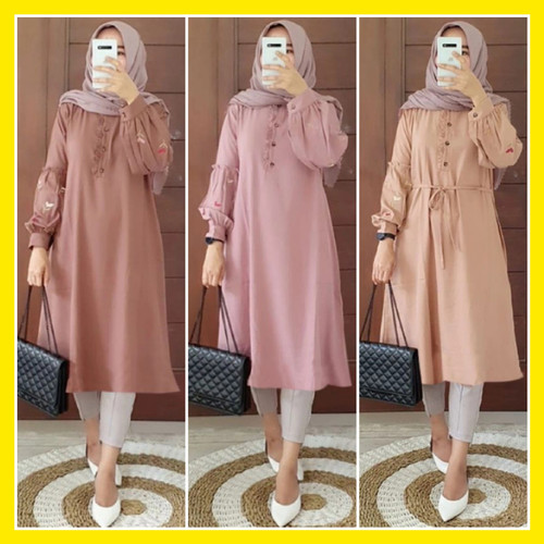 Baju Muslim, Tunik Korea dan Gamis Abaya Masih Jadi Trend Baju Lebaran Muslimah 2023