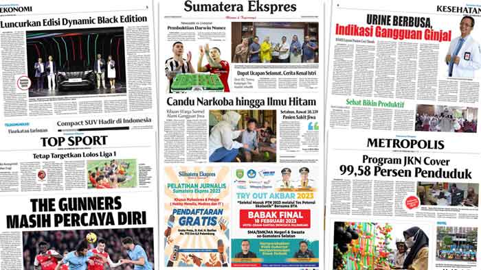 Baca Sumatera Ekspres Edisi 18 Februari 2023