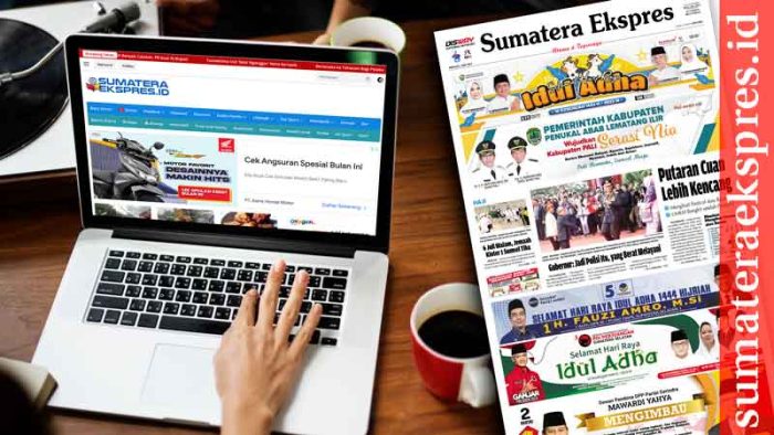 Koran Hybrid Pertama di Indonesia Baca Sumatera Ekspres Edisi 02 Juli 2023