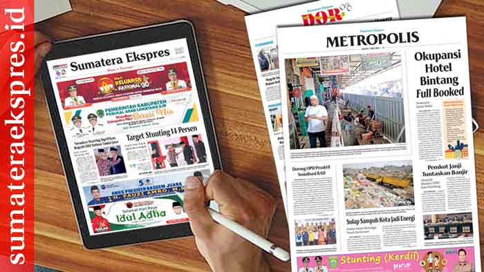 Koran Hybrid Pertama di Indonesia Baca Sumatera Ekspres Edisi 07 Juli 2023