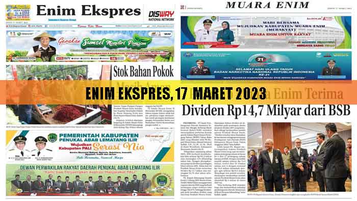 Baca Enim Ekspres Edisi 17 Maret 2023